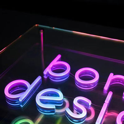 Multi Layer Mirror 3D Neon Sign Mirror with Custom Color Gradient LED Logo Perfect