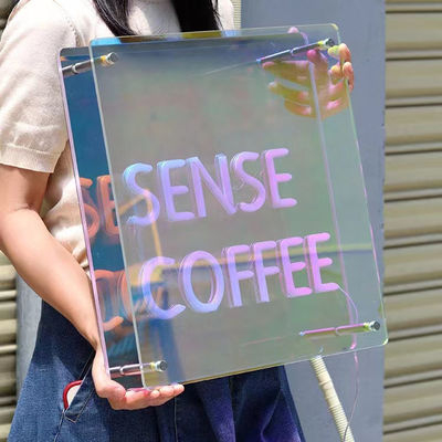 Multi Layer Mirror 3D Neon Sign Mirror with Custom Color Gradient LED Logo Perfect