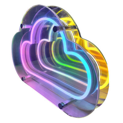 DC12V/AC110-220V Custom Infinity Logo Colored LED 3D Neon Wall Tunnel for DJ Disco Party