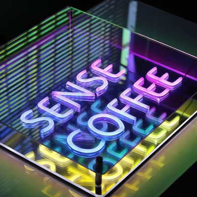 DC12V/AC110-220V Custom Infinity Logo Colored LED 3D Neon Wall Tunnel for DJ Disco Party