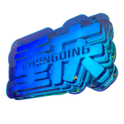 DC12V/AC110-220V Custom Infinity Logo Colored LED 3D Neon Wall Tunnel for DJ Disco Party