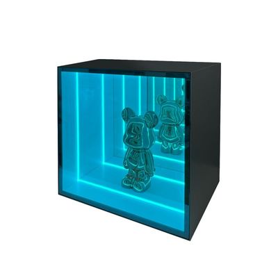 Customizable Colors LED Glass Mirror Display Case for Modern Style Customized Wine Cabine