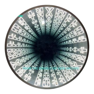 Customized Neon Infinity 3D LED Optical Illusion Floor Mirror Elevate Your Home Decor
