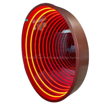 Customized Checkered Transform Space 3D Neon Abyssal Mirrors with Customizable Colors
