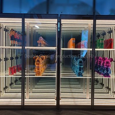 Customizable Colors Infinite Abyss Mirror Display Case for Home and Commercial Spaces