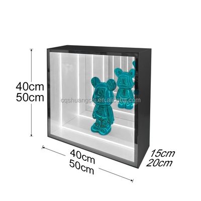 Customizable Colors Infinite Abyss Mirror Display Case for Home and Commercial Spaces