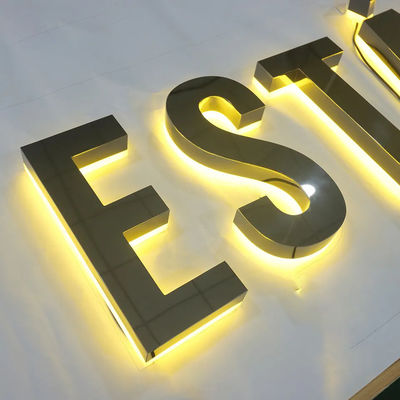 OEM Outlet Acrylic Front and Back LED Luminous Characters for Advertising Sign Display
