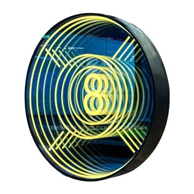 Neon Mirrors Reflecting Artistry Indoor Outdoor Fashion Trends for Contemporary Spaces