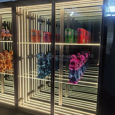 Infinity Abyss Mirror Display Case Customizable Colors and Customized Thickness Options