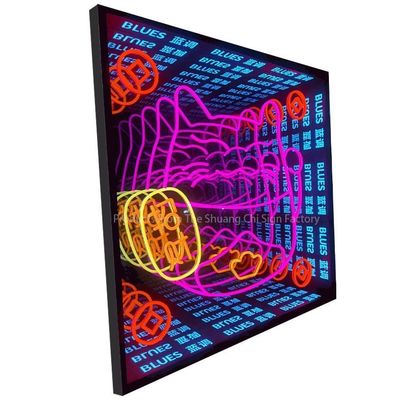 Transform Your Space with Infinite Mirror 3D Custom Led Neon Sign Embrace Creativity