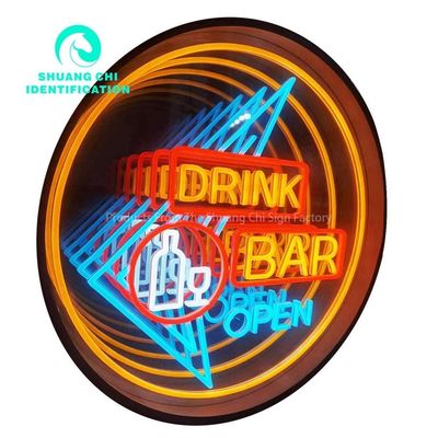 Transform Your Space with Infinite Mirror 3D Custom Led Neon Sign Embrace Creativity