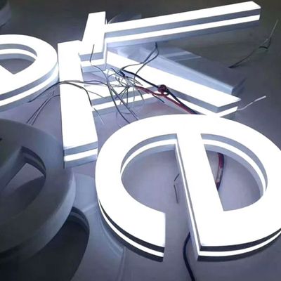 3D Metal Letter Backlit Illuminated Sign Led Light Letters No Minimum Order Quantity