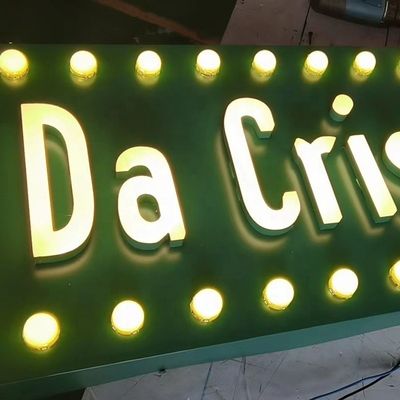 3D Metal Letter Backlit Illuminated Sign Led Light Letters No Minimum Order Quantity