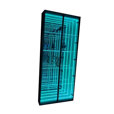 Wedding Event Decoration LED Glass Neon with Mirror Display Case in DC12V/AC110-220V