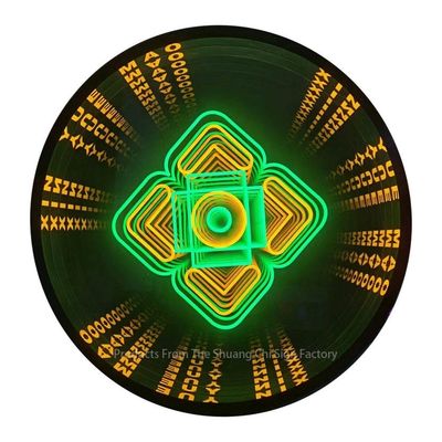 3D Neon Abyssal Mirror with Customized Design and 80lm/w Lamp Luminous Efficiency