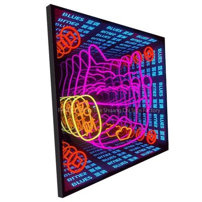 3D Neon Abyssal Mirror with Customized Design and 80lm/w Lamp Luminous Efficiency