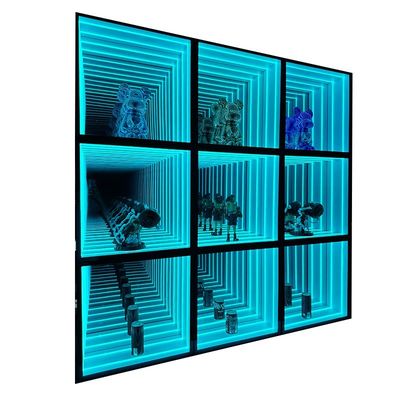 Home Business Company Abyss Mirror Neon Glow Display Cabinet DC12V/AC110-220V Voltage