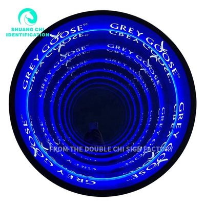 Plug Power Supply Modern Neon Mirror for Elevated Ambiance and LED Strip Room Upgrade
