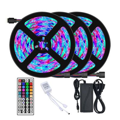 16.4ft 12V 5050 RGB Smart Bluetooth LED Strip Music Light for Bedroom Decoration