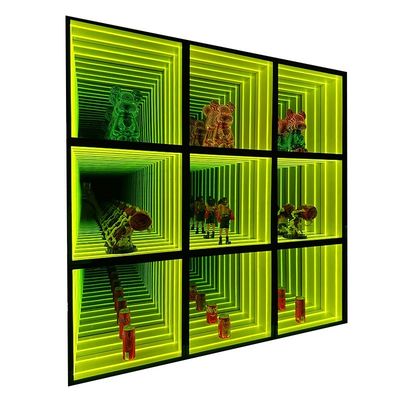 Custom Abyss Mirror Infinite Magic Mirror Display Cabinet for Commercial Store Decoration