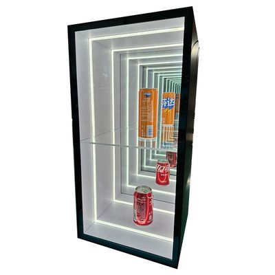 Customized Size Infinite Magic Mirror Display Cabinet for Commercial Store Decoration