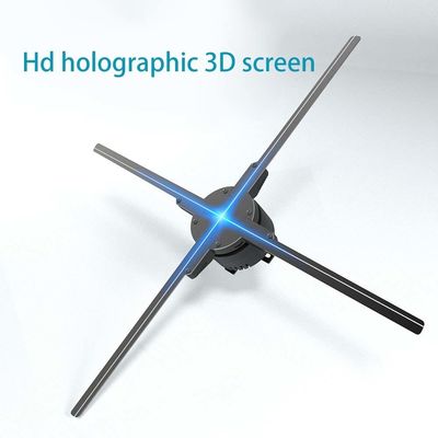 3D Holographic Display Fan with LED 24 Hours Response Time and 176° Viewing Angle