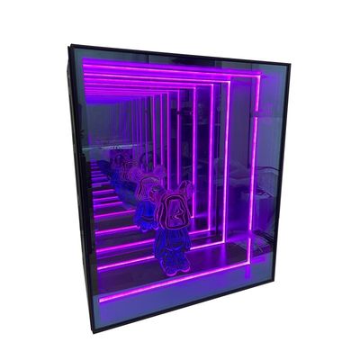 Good Customized Variable Tone Light Abyss Mirror Display Cabinet for Indoor and Outdoor