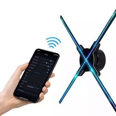1800 Brightness Wall 3D Hologram Advertising Display with APP Upload Content Coming