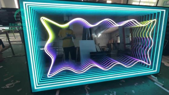 Neon Abyss Mirror The Perfect Addition to Your Space Working Lifetime of 50000 Hours