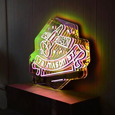 Customizable Colors 3D LED Infinity Effect Mirror Light Neon Sign with Glass Material