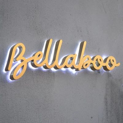 Indoor Outdoor Advertising Display with LED Marquee Letter Lights and Retro Metal Sign