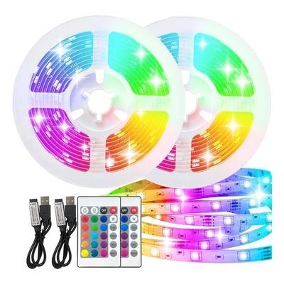Full Kit Flex Voice Control Waterproof Smart RGB LED Strip Light 16.4ft Color Changing