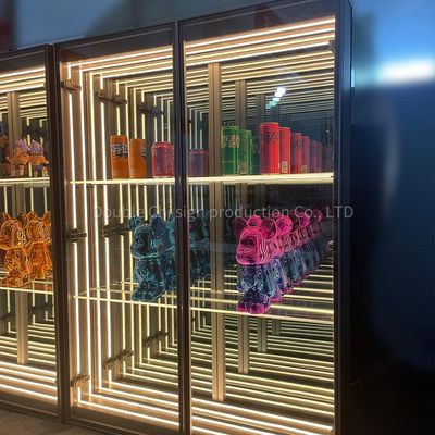 Customized Size Fashion Trends Abyss Mirror Display Case for Bread and Tobacco Models