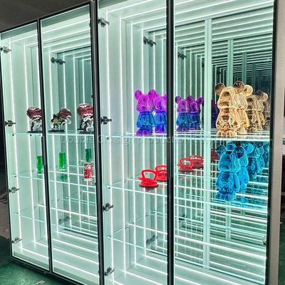 Customized Size Fashion Trends Abyss Mirror Display Case for Bread and Tobacco Models
