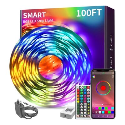Residential Multicolor Addressable SK6812 SMD 5050 RGB LED Strip Lights with App