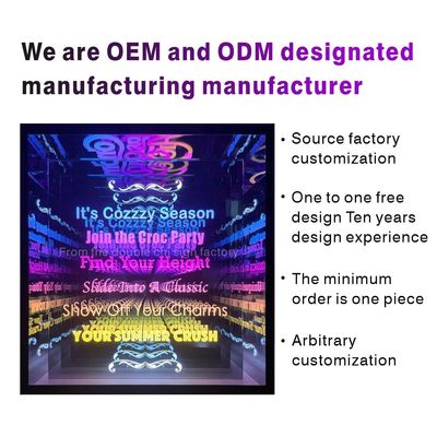 Custom Thickness RGB LED Neon Letter Table for 2023 Video Light LED Wall 3D Letter Sign