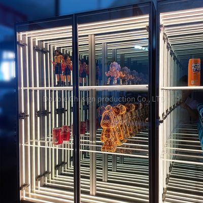 2024's Fashion Trend Customized Size Lego Wine Collectible Card Infinity Mirror Display Case