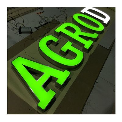 High Brightness LED Light Up Logo Acrylic Sign for Bus Station Outdoor Display Board