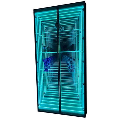 Durable Wall Mounted Abyss Mirror Display Case for Jewelry Cosmetics Shoes Bags Balls