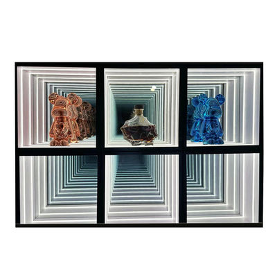 Customized Infinity Mirror Display Case for Night Club Supplies Voltage DC12V/AC110-220V