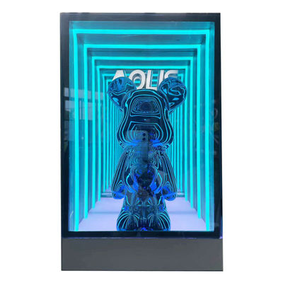 Red Wine Champagne Beer Abyss Mirror Display Case for LED Light Source Indoor Outdoor