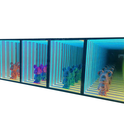 Red Wine Champagne Beer Abyss Mirror Display Case for LED Light Source Indoor Outdoor