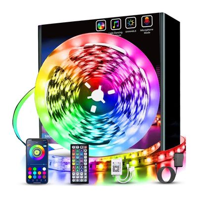 50000 Hour Working Lifetime Waterproof RGB Strip Light Kit with 110lm Lamp Luminous Flux