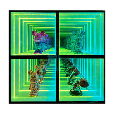 DC12V/AC110-220V Infinity Mirror Display Case for Donut Cake Cookie Dry Bakery Design