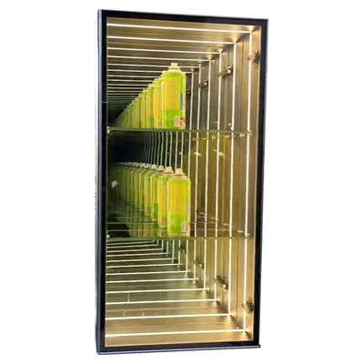 DC12V/AC110-220V Infinity Mirror Display Case for Donut Cake Cookie Dry Bakery Design