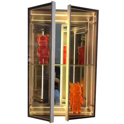 DC12V/AC110-220V Infinity Mirror Display Case for Donut Cake Cookie Dry Bakery Design