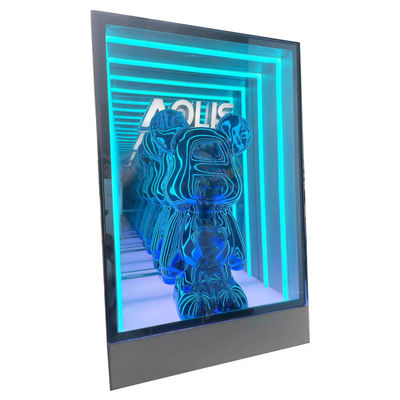 Model Lego Mini Figure Infinity LED Sign Display Case with DC12V/AC110-220V Voltage