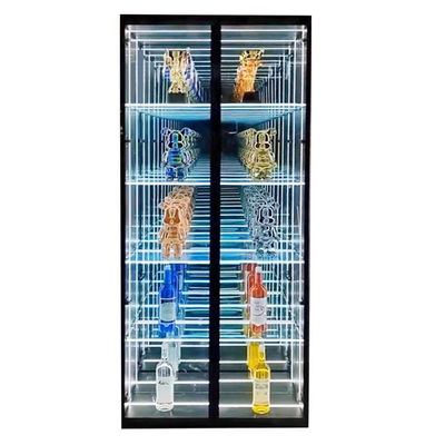 Model Lego Mini Figure Infinity LED Sign Display Case with DC12V/AC110-220V Voltage