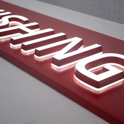 Advertising Display LED Light Box Sign with 12V Input Voltage and Luminous Characters
