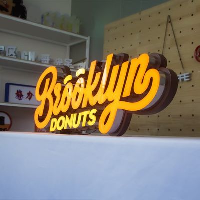 Advertising Display LED Light Box Sign with 12V Input Voltage and Luminous Characters
